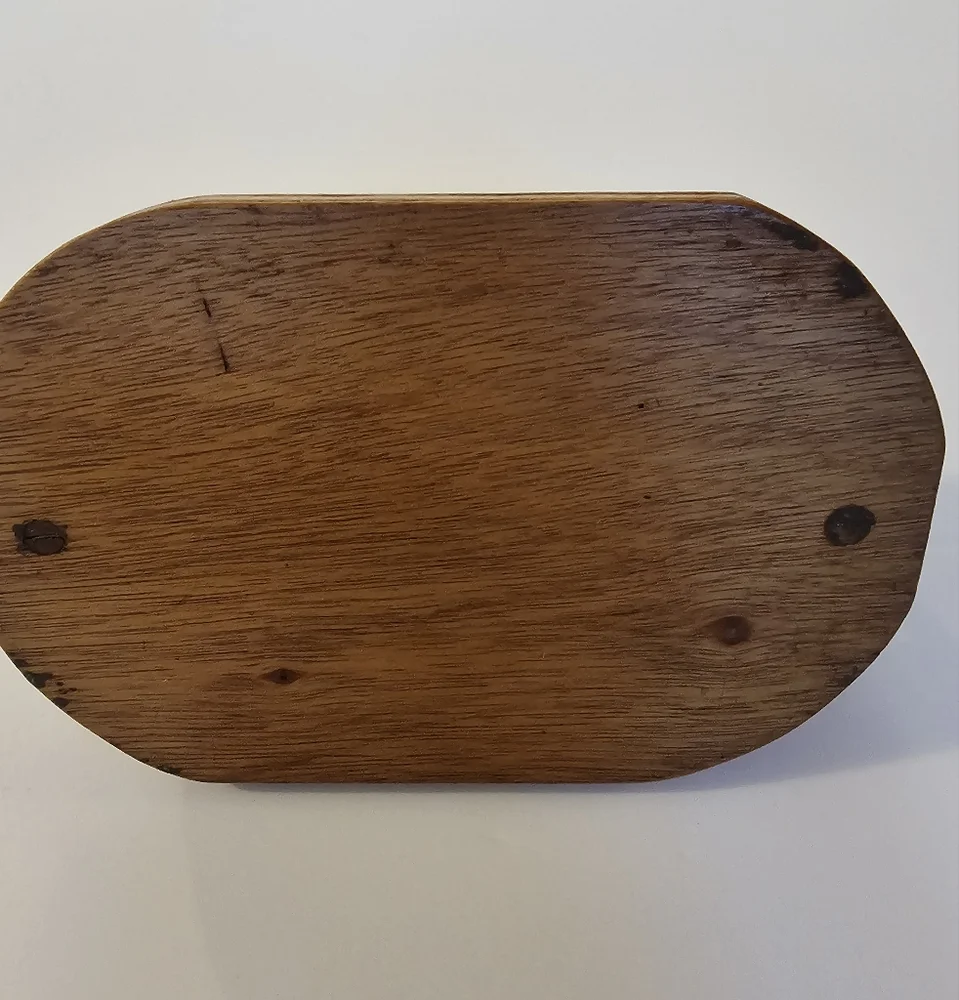 Vintage Handmade Oak Wooden Napkin Holder Cottage Core Farmcore Nostalgia 90s
